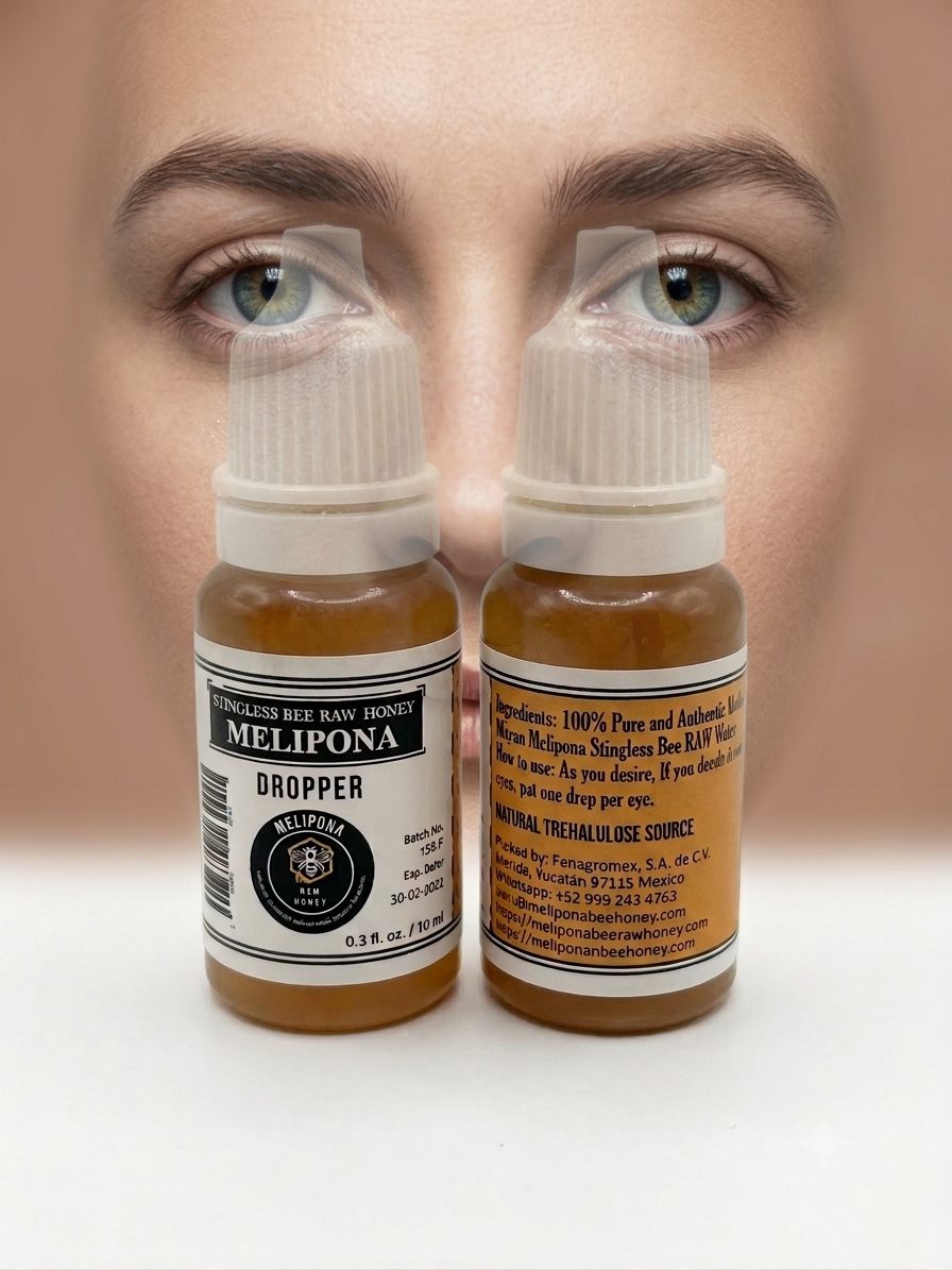 Melipona Bee Raw Honey ® Dropper (0.3 fl. oz. / 10 ml) – 100% Pure & Undiluted 2 Droppers