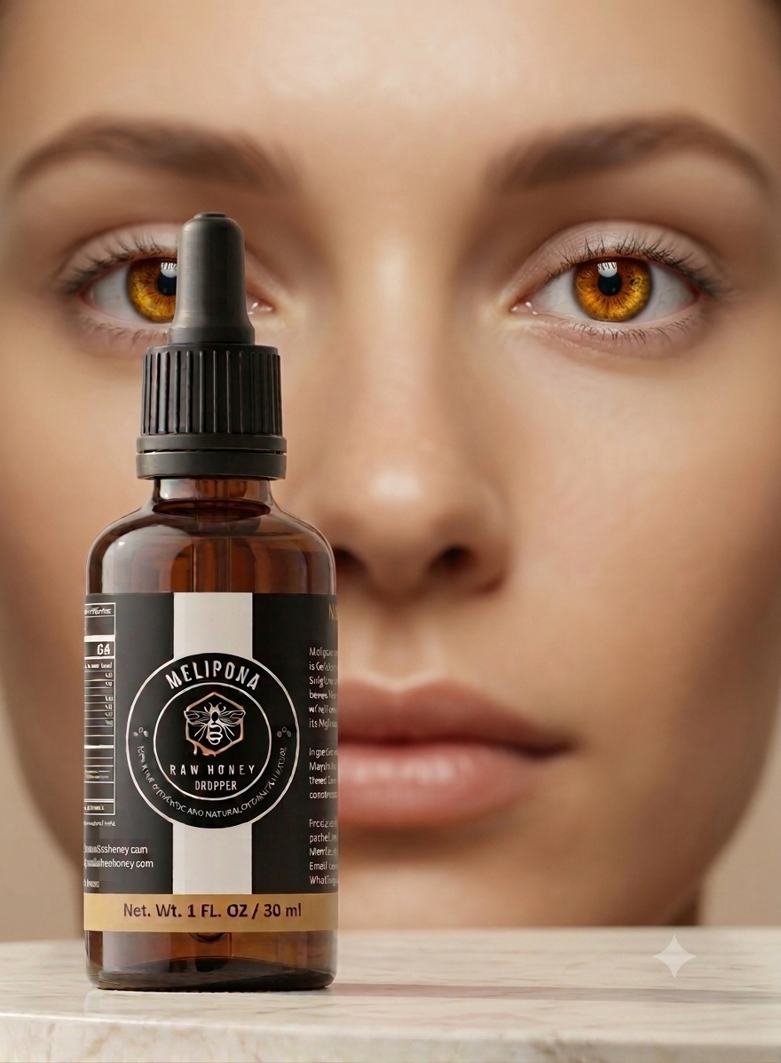 Melipona Bee Raw Honey ® Dropper (1 fl. oz. / 30 ml) – 100% Pure