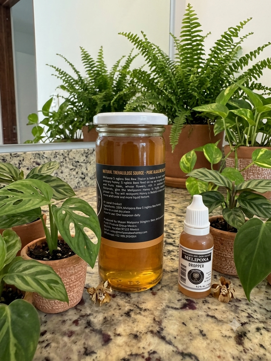Melipona Bee Raw Honey ® (4 fl. oz. / 125 ml) with One FREE Dropper