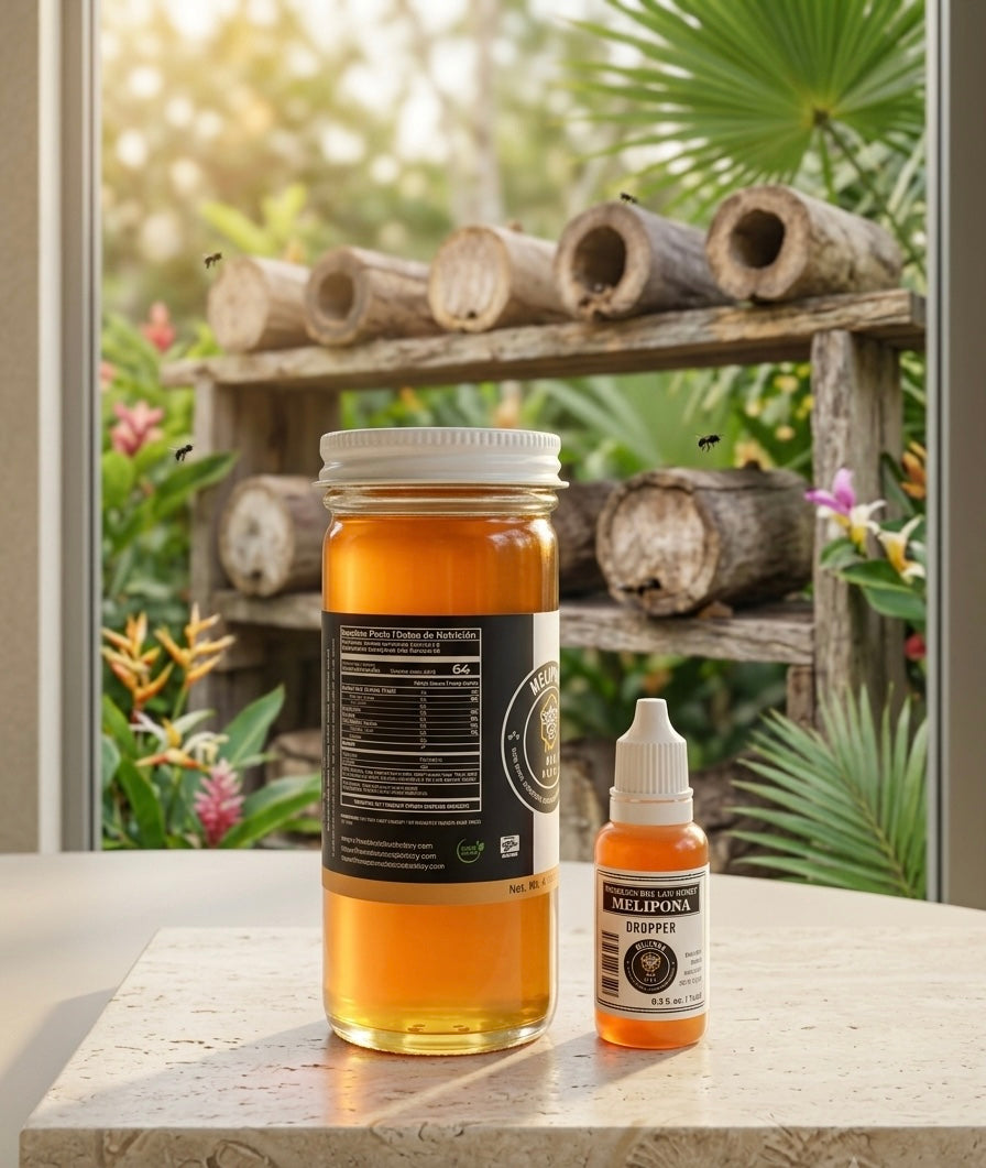Melipona Bee Raw Honey ® (4 fl. oz. / 125 ml) with One FREE Dropper