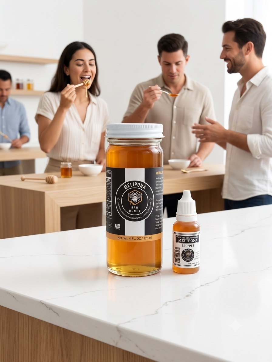 Melipona Bee Raw Honey ® (4 fl. oz. / 125 ml) with One FREE Dropper