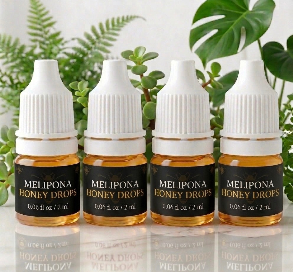 Melipona Bee Raw Honey ® Dropper (0.06 fl. oz. / 2 ml) – 100% Pure