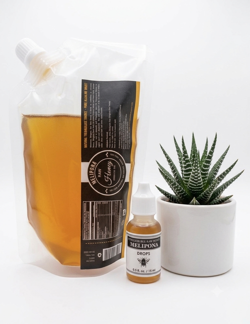 Melipona Bee Raw Honey - Premium Flavor with Free Dropper