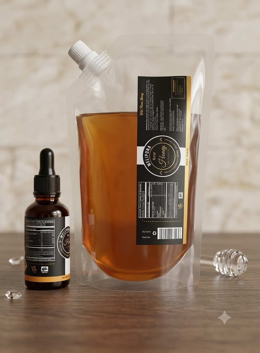 Melipona Bee Raw Honey ® (16 fl. oz. / .473 ml) with One FREE Dropper
