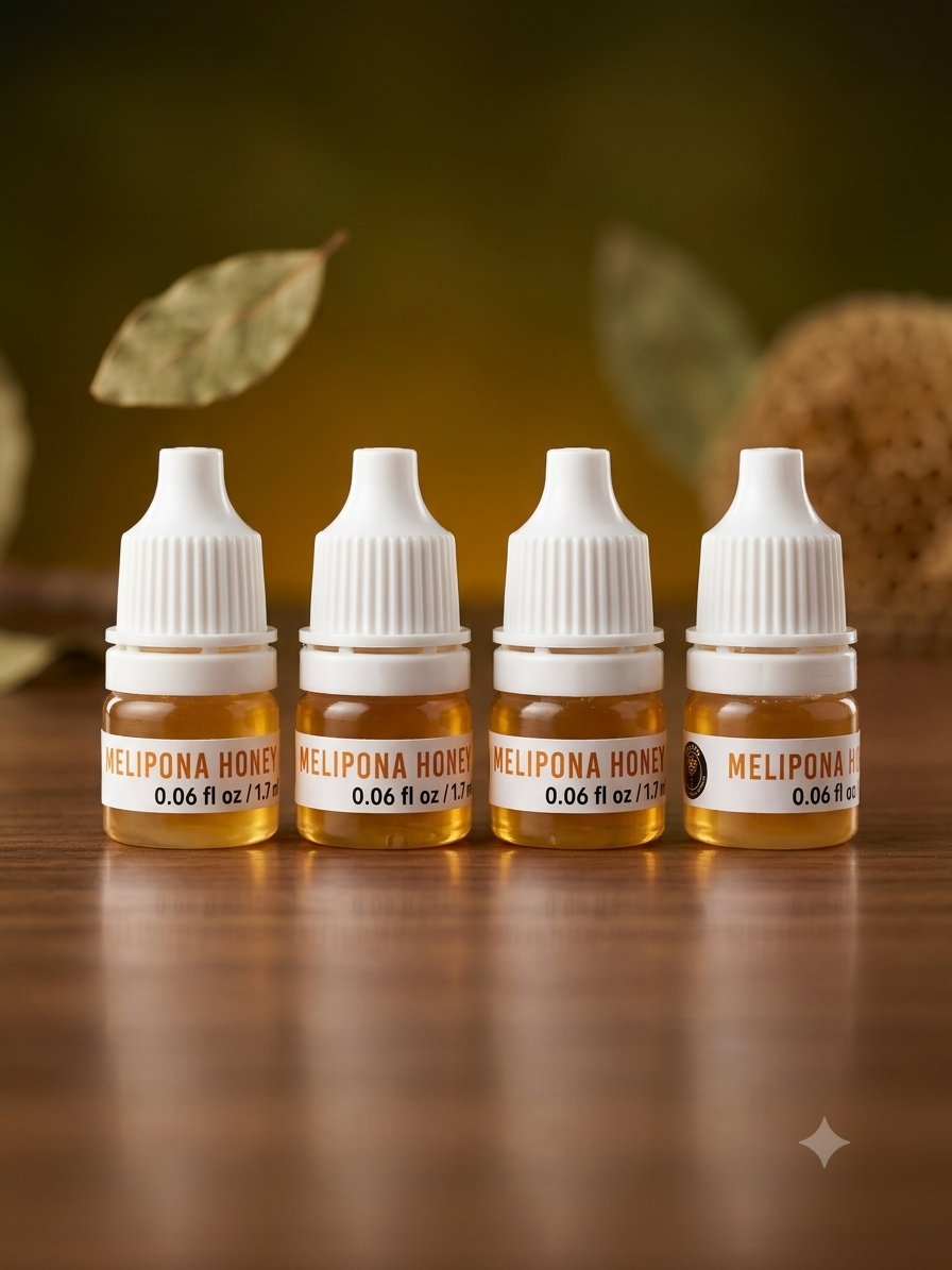 Melipona Bee Raw Honey Dropper - Pure Sweetness from Yucatán