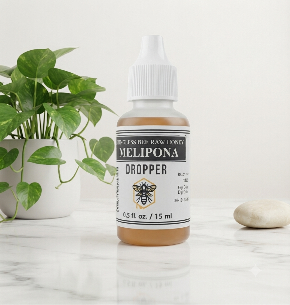 MELIPONA Stingless Bee Raw Honey Not Diluted 0.5 fl. oz / 15 ml PET 5