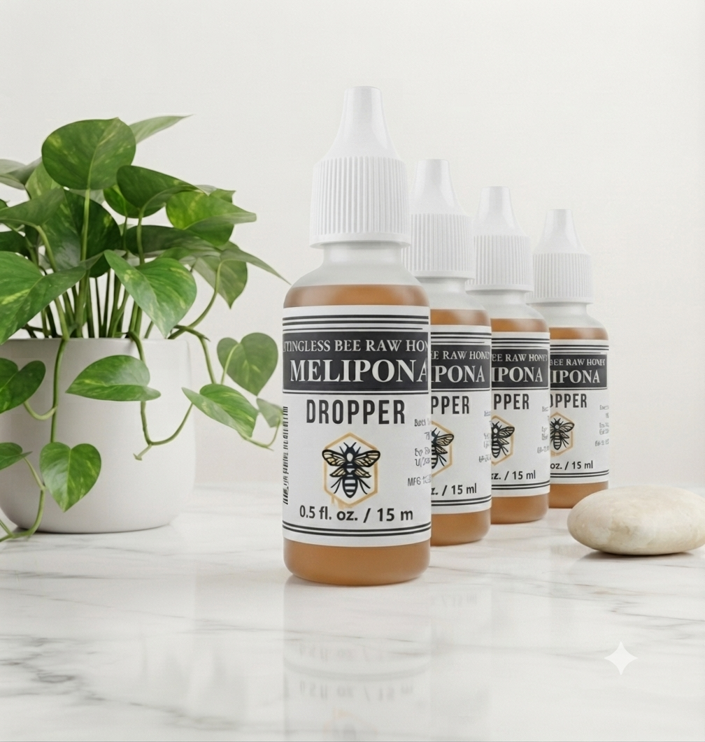 MELIPONA Stingless Bee Raw Honey Not Diluted 0.5 fl. oz / 15 ml