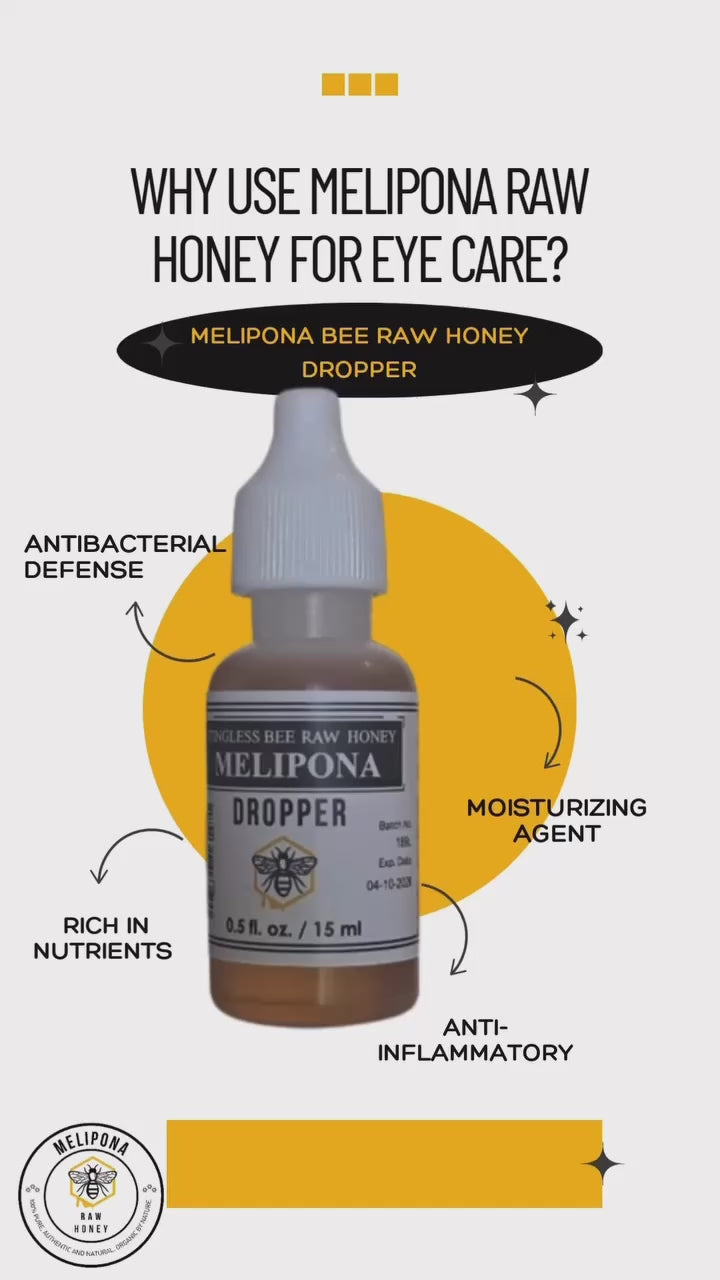 MELIPONA Stingless Bee Raw Honey Not Diluted 0.5 fl. oz / 15 ml
